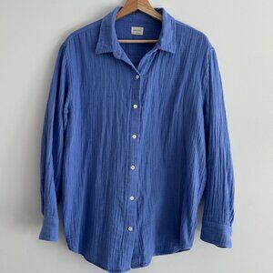 SOLD - Wilfred Free Crinkle Button Down Shirt